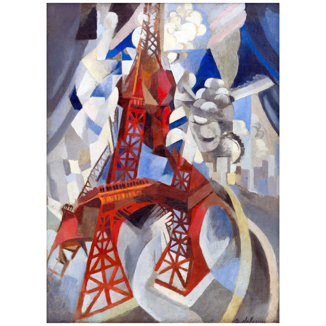 Robert Delaunay. Tour Eiffel Rouge. 1911. Guggenheim Museum NY