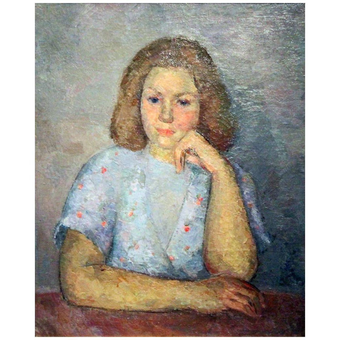Роберт Фальк. Портрет дочери (Кирилла Фальк). 1946. Частное собрание