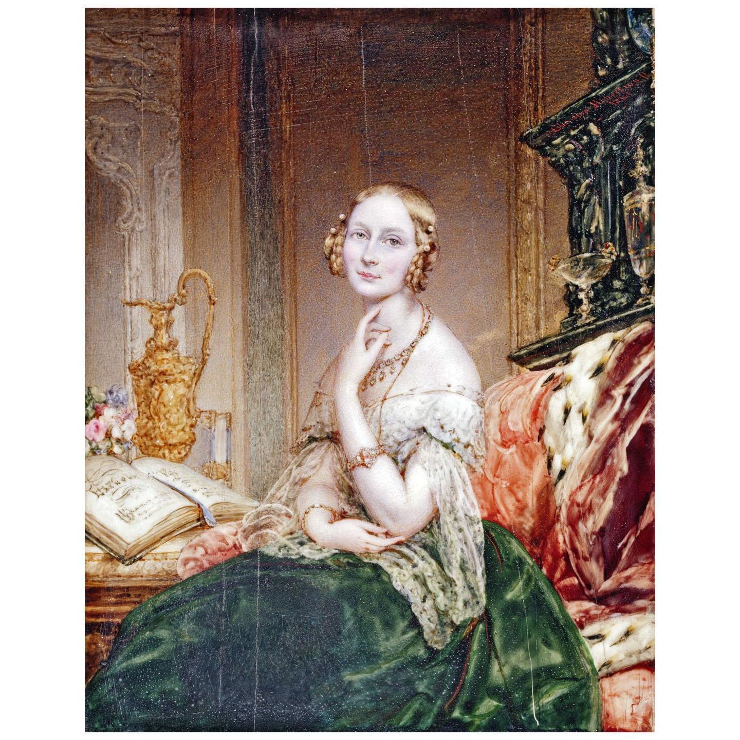 Christina Robertson. Grand-Duchesses Olga and Alexandra. 1840. Hermitage