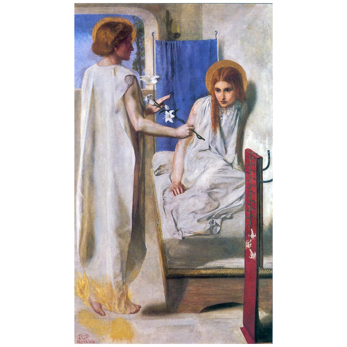 Dante Gabriel Rossetti. Annunciation. 1850. Tate Britain