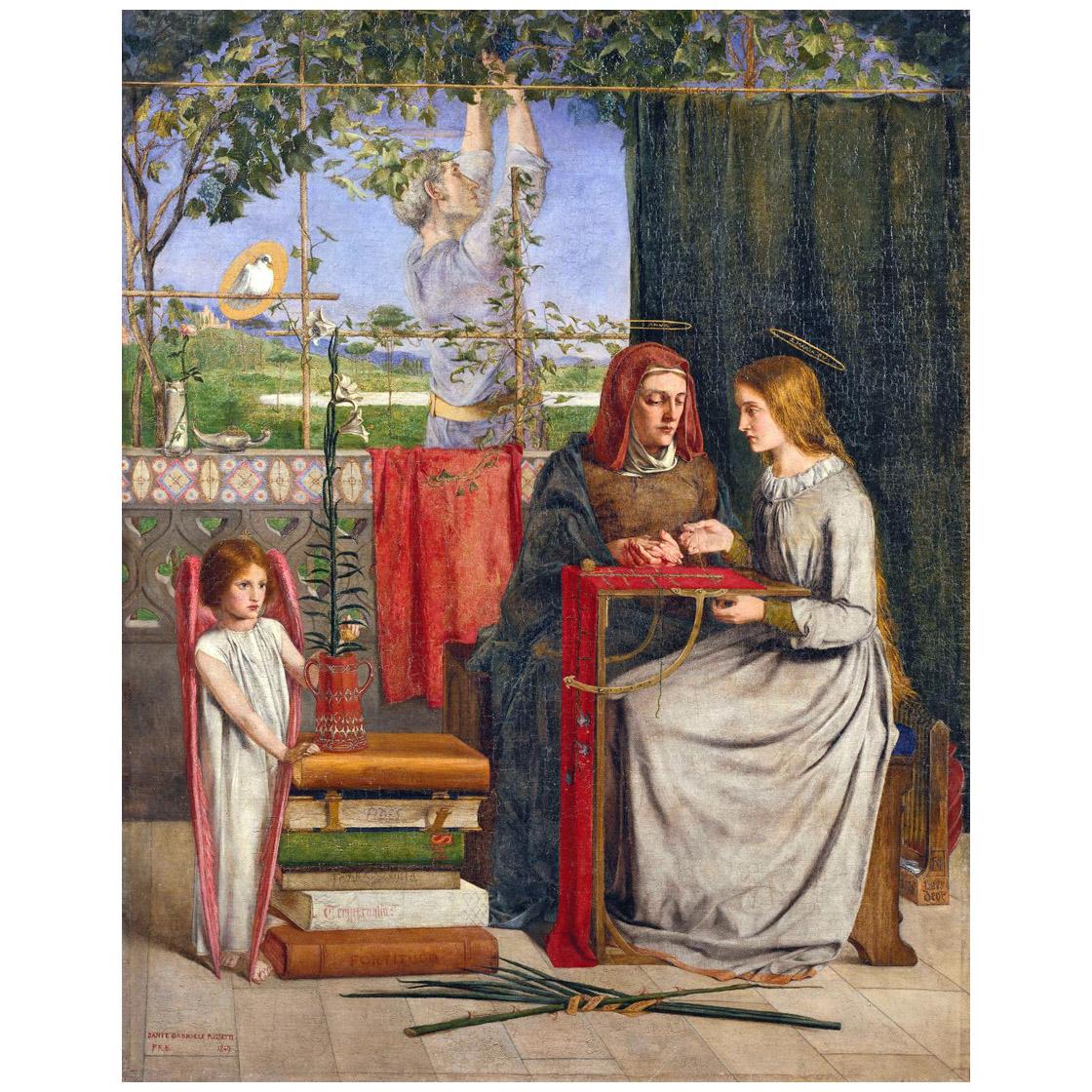 Dante Gabriel Rossetti. The Girlhood of Mary Virgin. 1848. Tate Britain