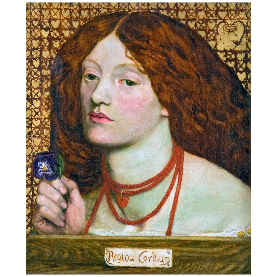 Dante Gabriel Rossetti. Regina Cordium. 1860. Johannesburg Art Gallery
