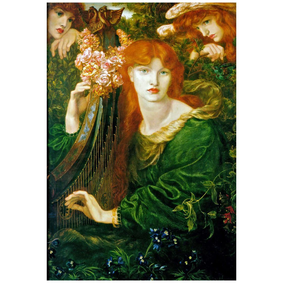 Dante Gabriel Rossetti. La Girlandata. 1873. Guildhall Art gallery London