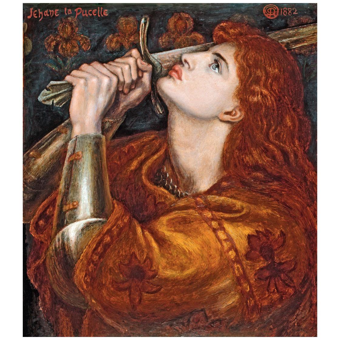 Dante Gabriel Rossetti. Joan of Arc. 1882. Fitzwilliam Museum Cambridge