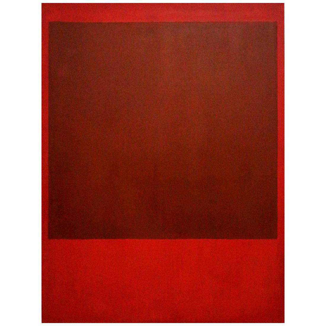 Mark Rothko. Untitled. Brown, Red. 1960