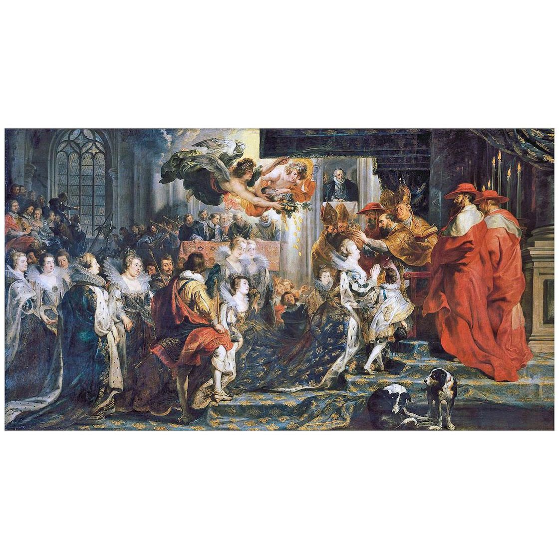 Peter Paul Rubens. Coronation of Marie de Medici. 1625. Louvre Paris
