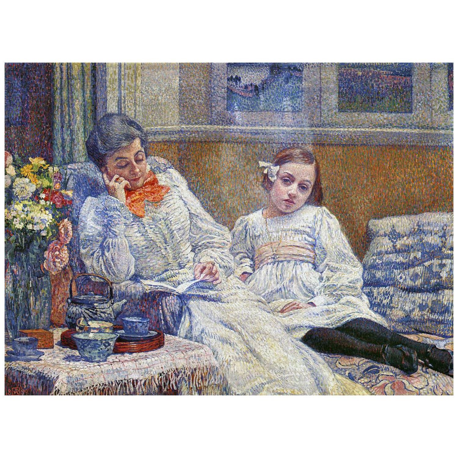 Theo van Rysselberghe. Maria et Elisabeth Rysselberghe. 1899. KMSKB Brussels
