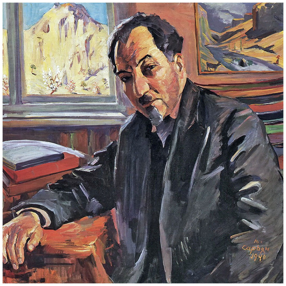 Мартирос Сарьян. Портрет А. Исаакяна. 1940. Картинная галерея, Ереван