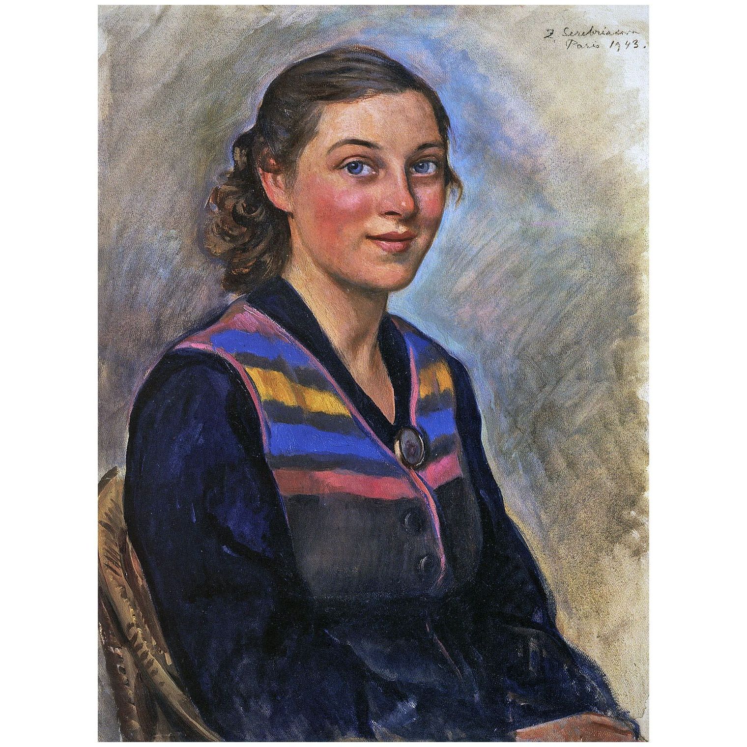 Зинаида Серебрякова. Портрет Ирины Заколодкиной. 1943. Художественный музей, Новокузнецк