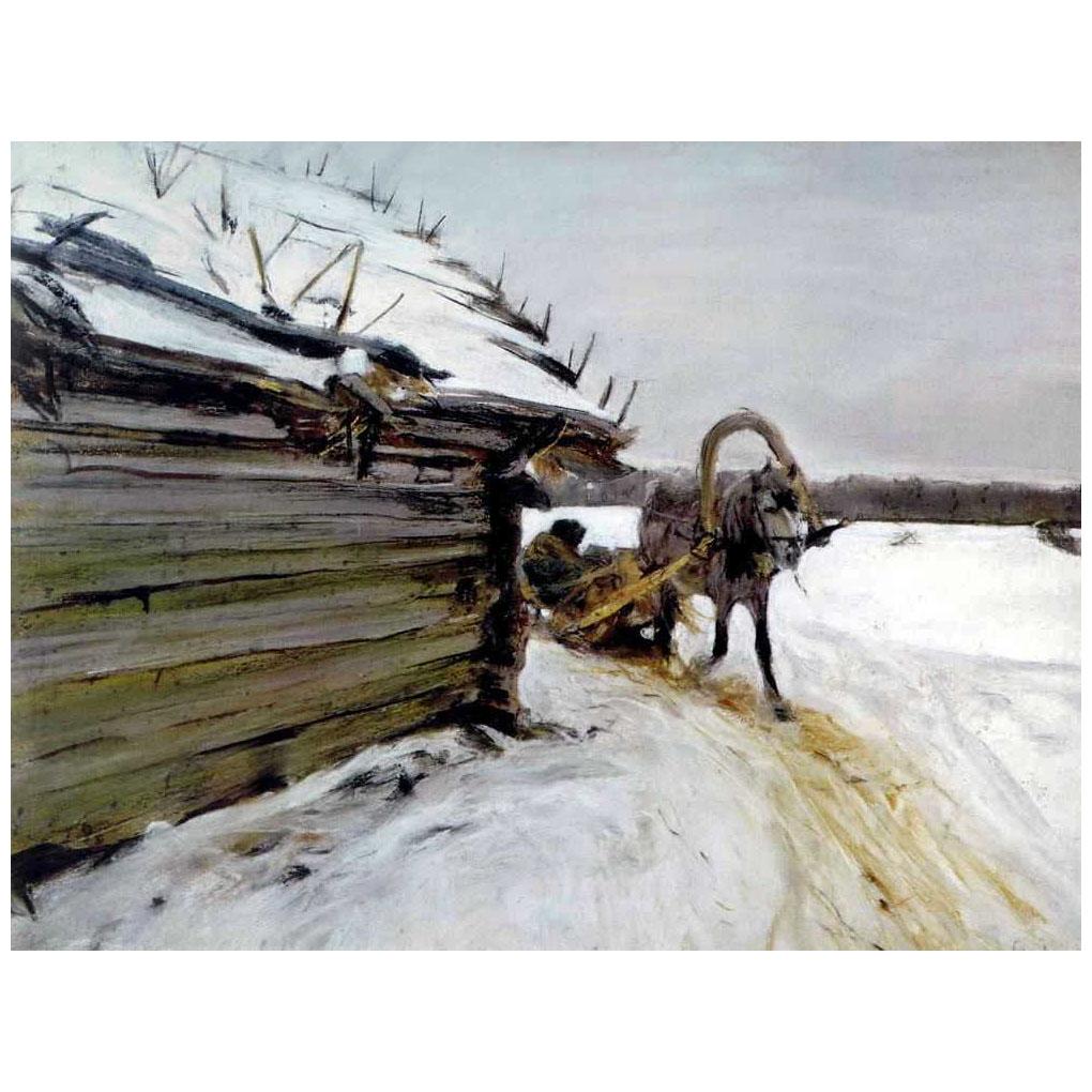 Валентин Серов. Зимой. 1898. Русский музей