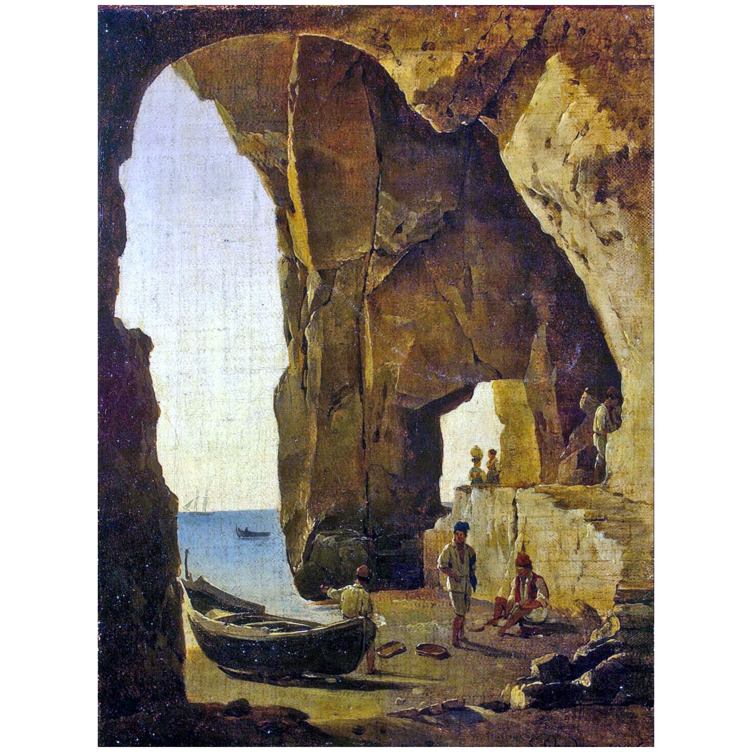 Сильвестр Щедрин. Пещера в Сорренто. 1826. Эрмитаж