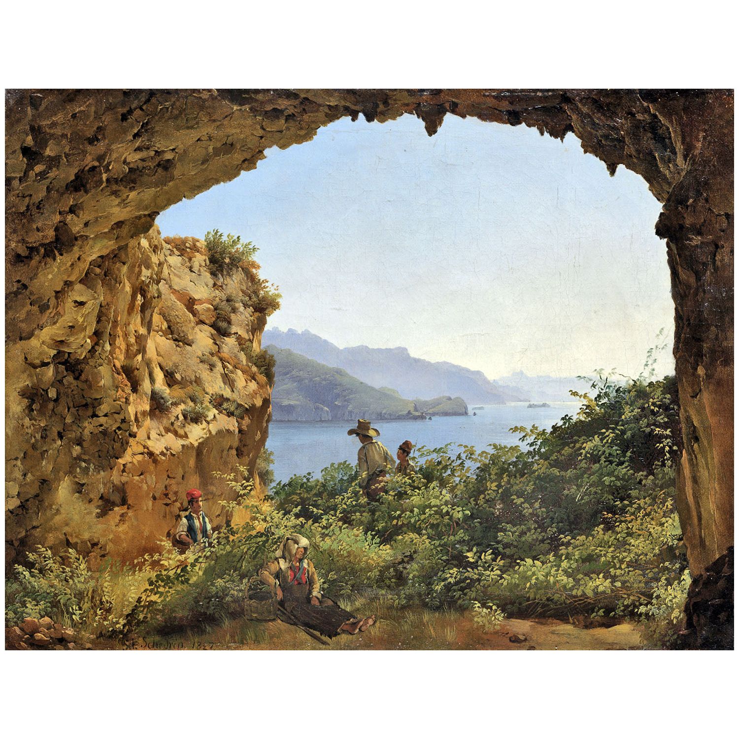Сильвестр Щедрин. Грот Матроманио на острове Капри. 1827. Третьяковская галерея