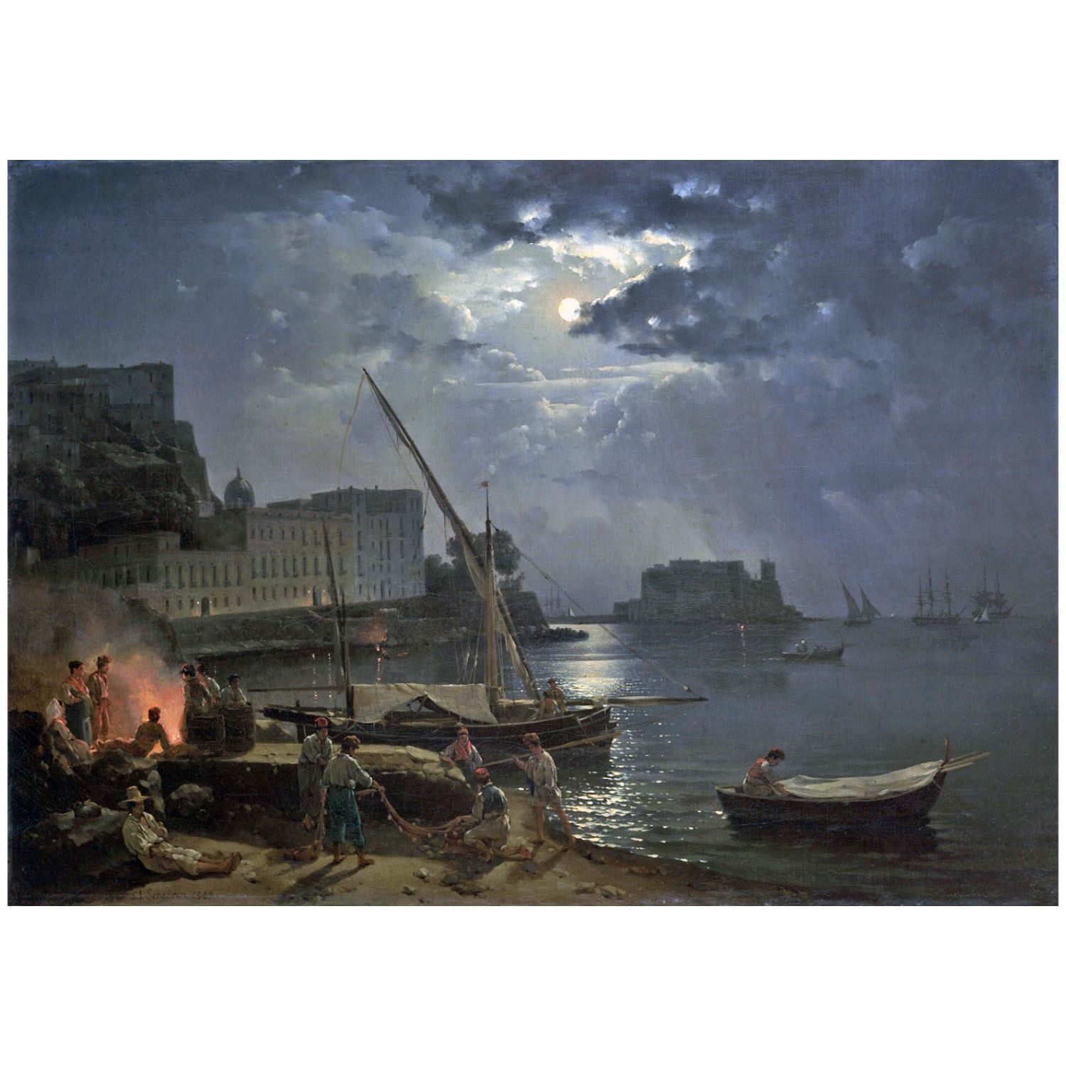 Сильвестр Щедрин. Лунная ночь в Неаполе. 1828. Русский музей