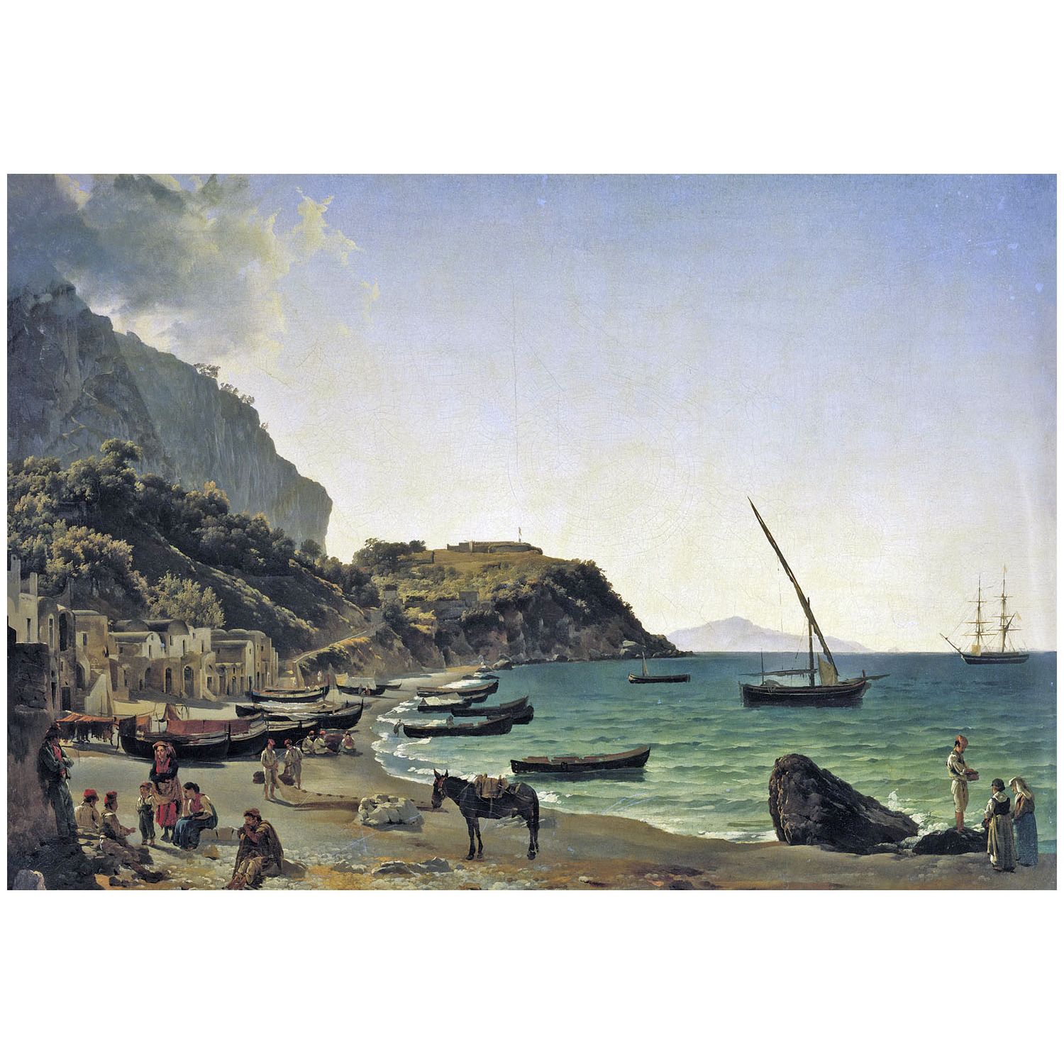 Сильвестр Щедрин. Марина Гранде, Капри. 1828. Третьяковская галерея