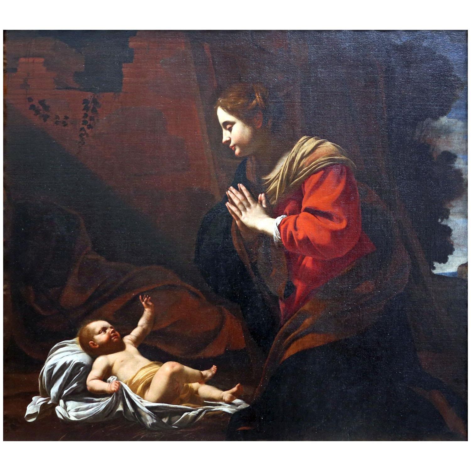 Simon Vouet. Marie adore l'enfant Jésus. 1623. Boijmans van Beuningen Rotterdam