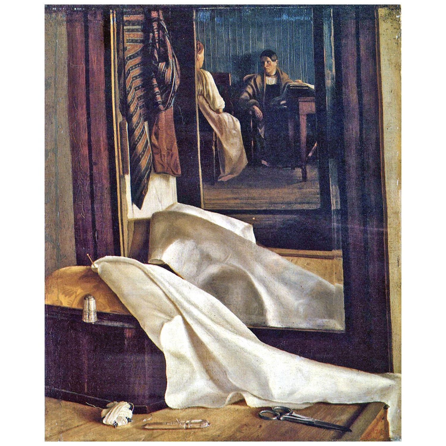 Григорий Сорока. Отражение в зеркале. 1850. Русский музей