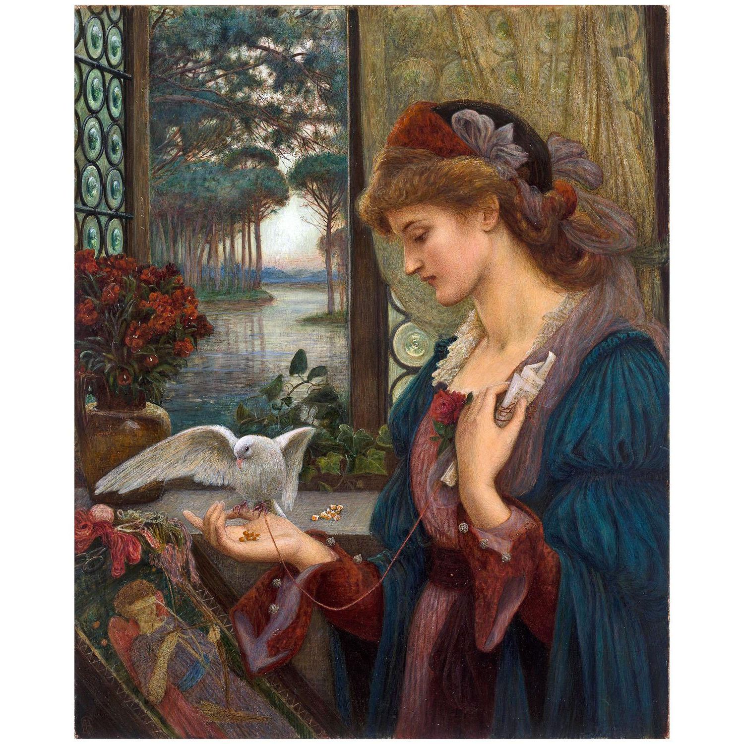 Marie Spartali. Love’s Messenger. 1885. Delaware Art Museum