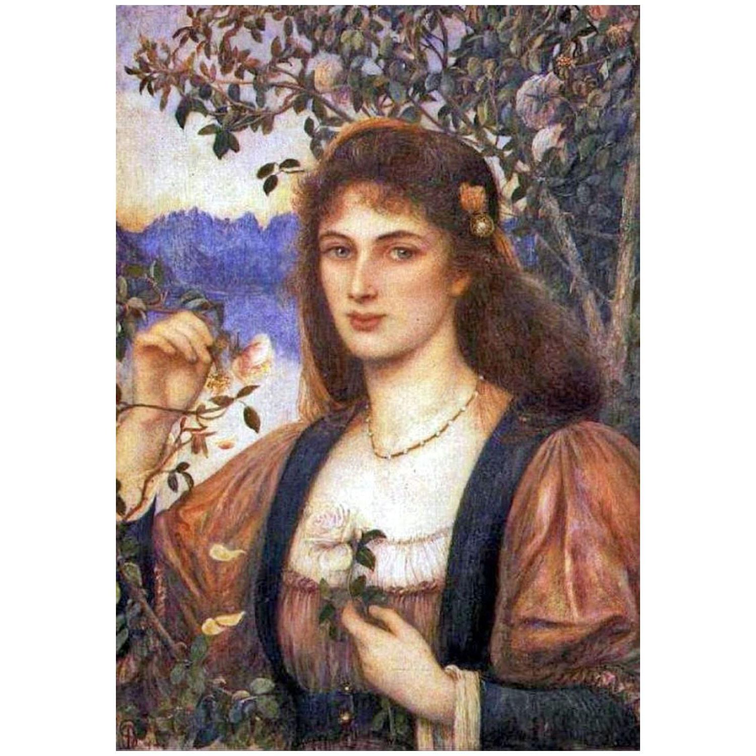 Marie Spartali. A Rose from Armida's Garden. 1894. Lever Museum Liverpool