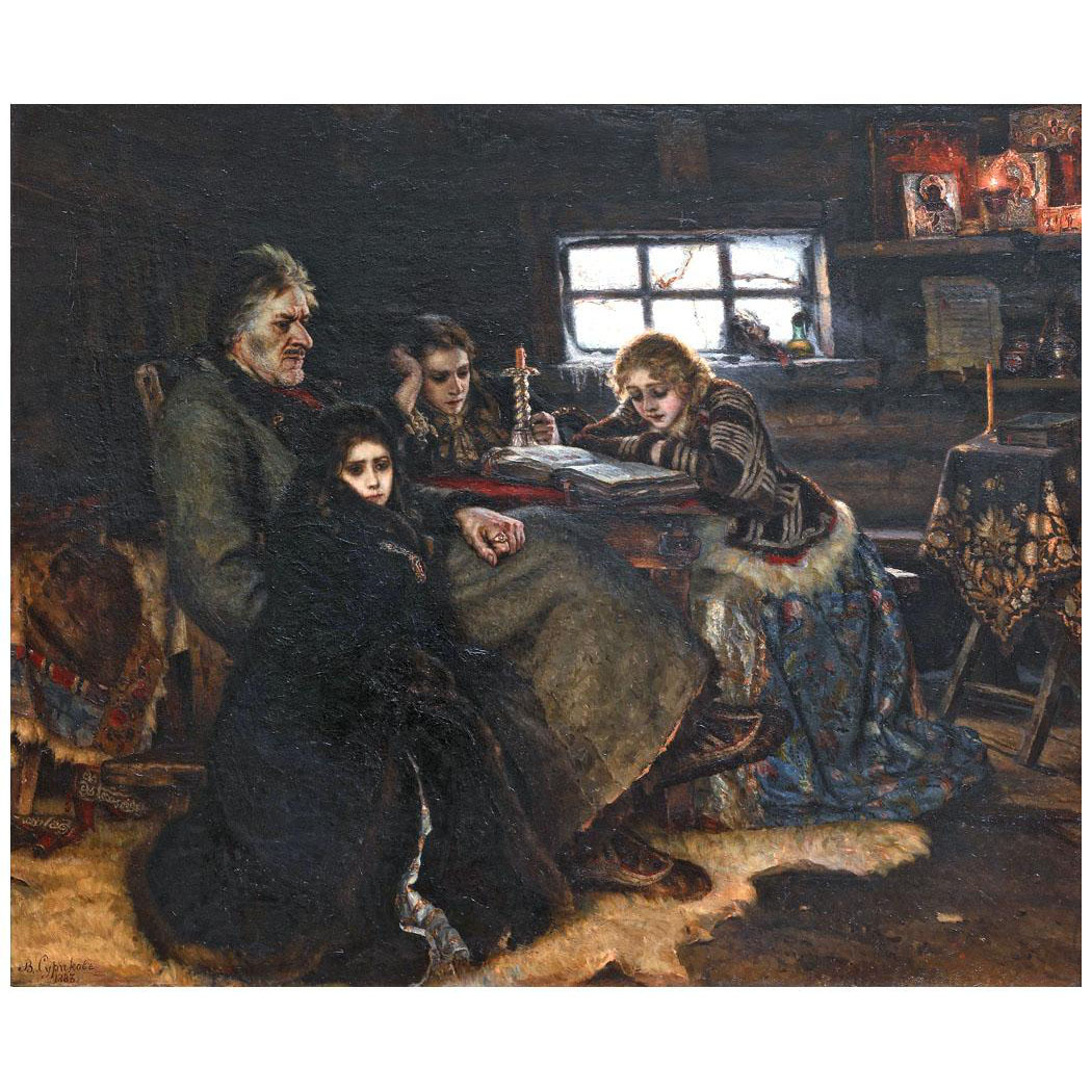 Василий Суриков. Меньшиков в Березово. 1888. Третьяковская галерея