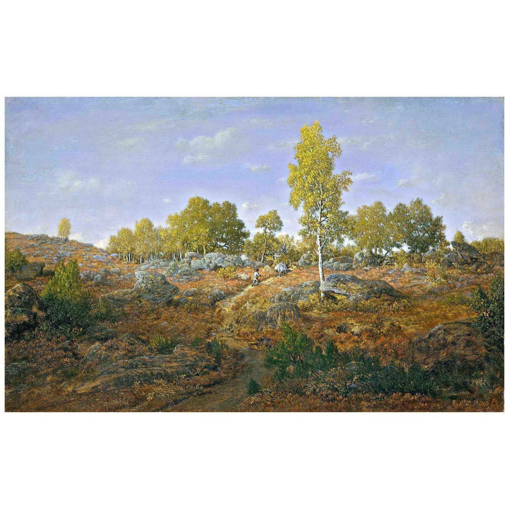 Theodore Rousseau. Chemin parmi les rochers. 1861. Metropolitan Museum NY