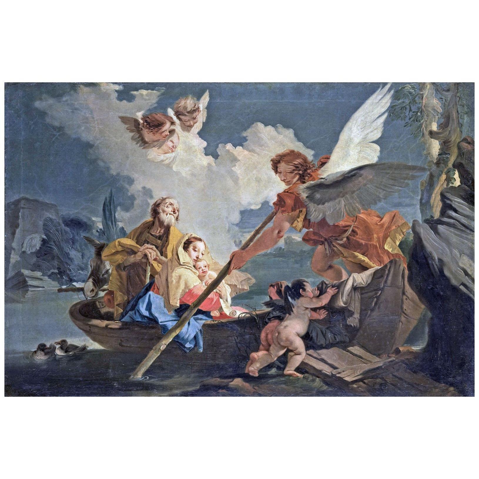 Giovanni Battista Tiepolo. La fuga in Egitto. 1750. Rijksmuseum Amsterdam