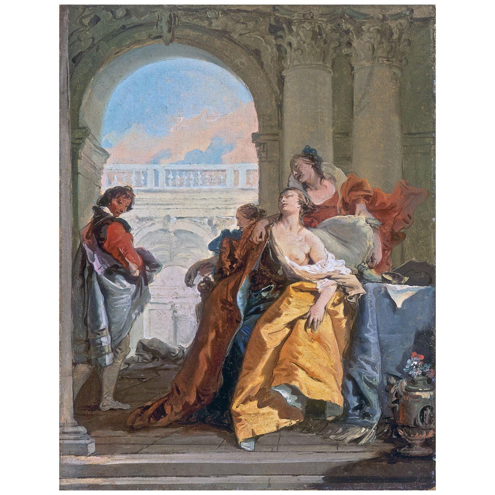 Giovanni Battista Tiepolo. La morte di Sofonisba. 1755. Museo Thyssen-Bornemisza Madrid
