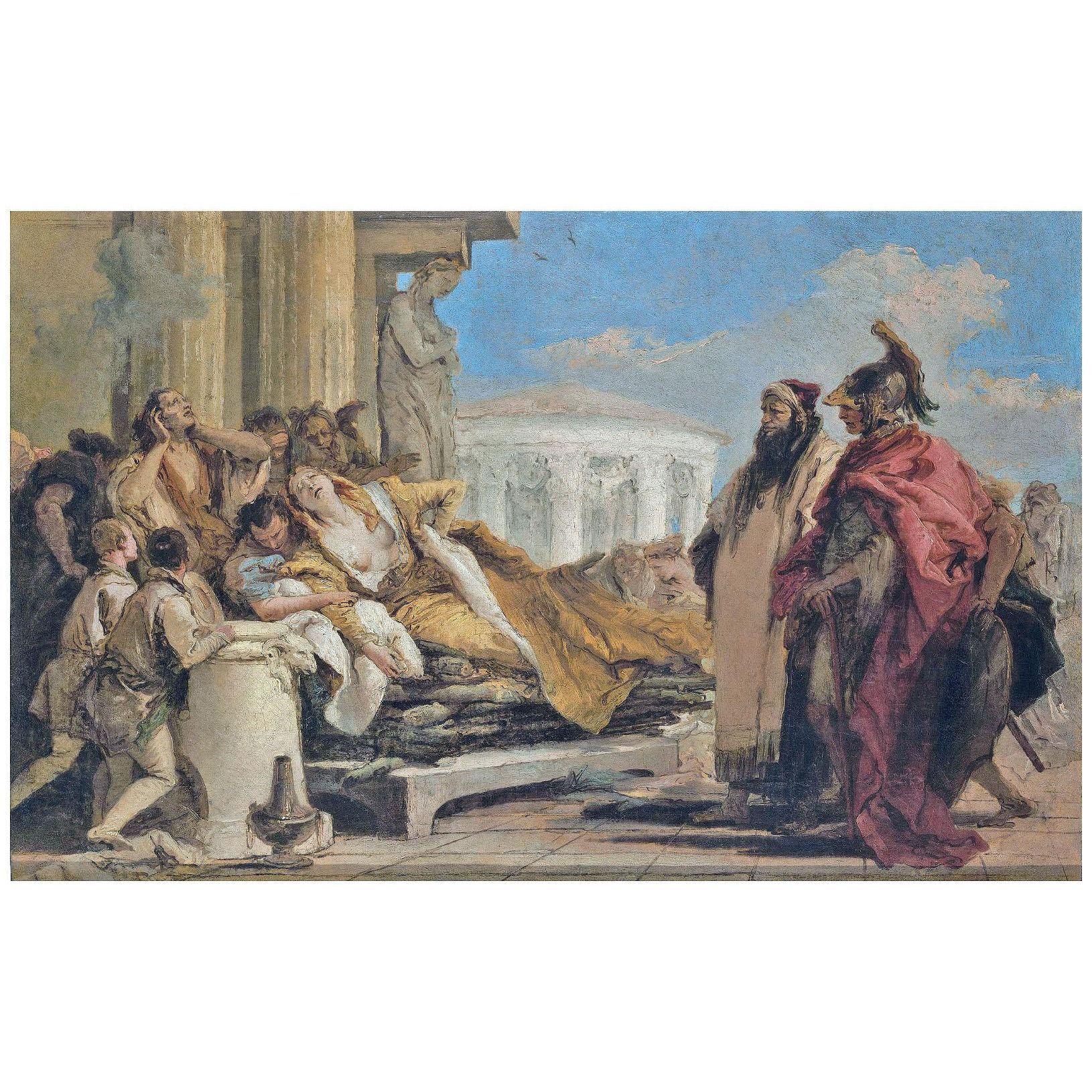 Giovanni Battista Tiepolo. Morte di Didone. 1757-1760. Pushkin Museum