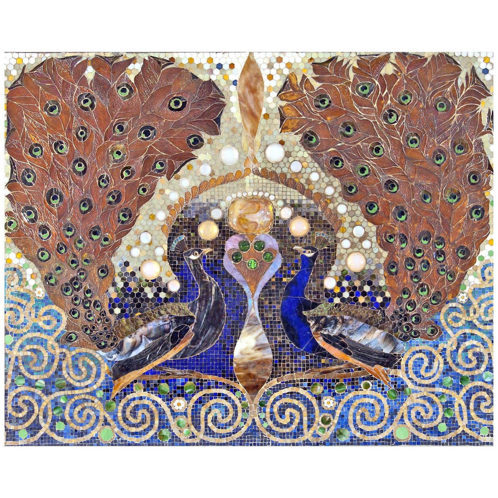 Louis Tiffany. Peacock Mosaic. 1890-1891. Havemeyer House, New York