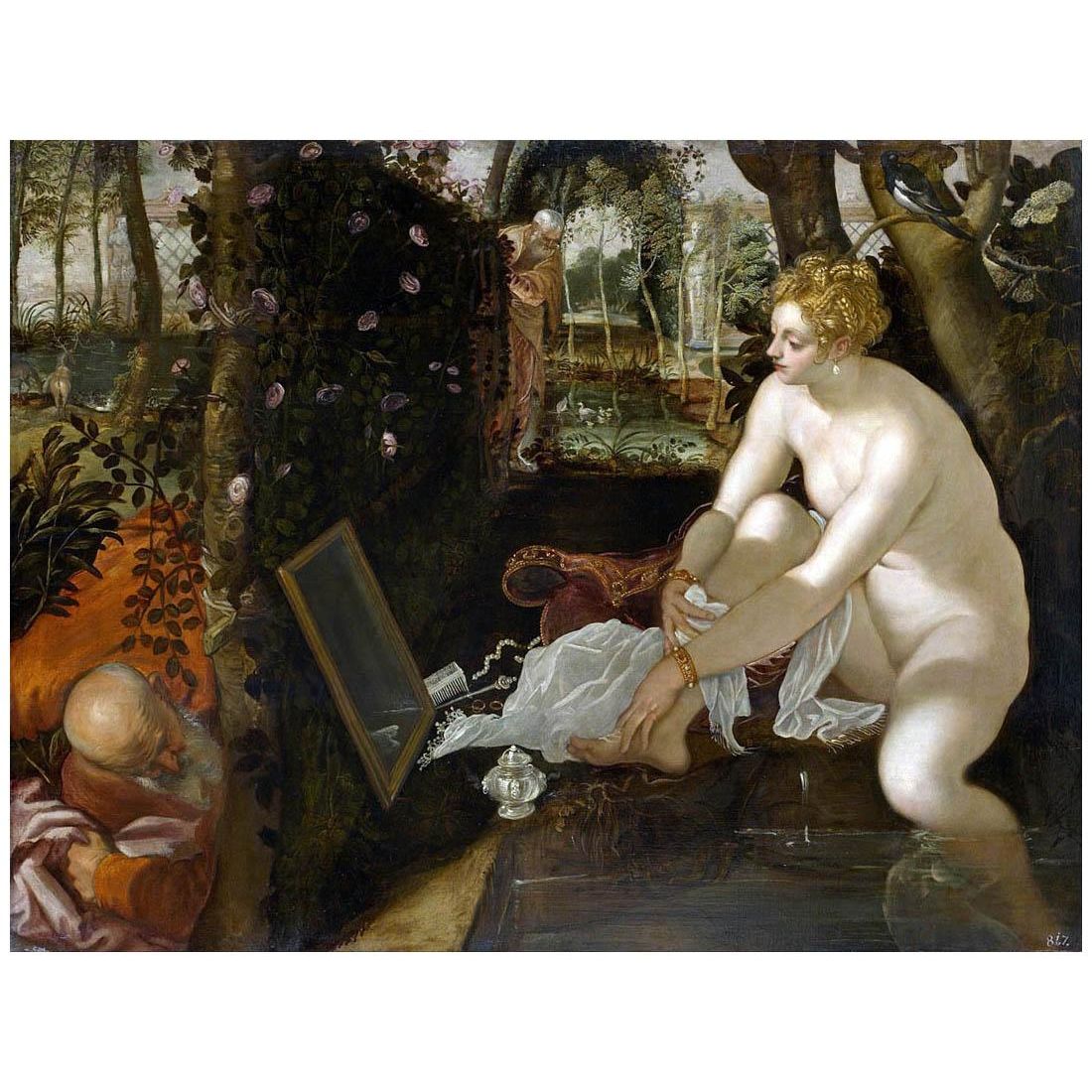 Tintoretto. Susanna e gli anziani. 1555-1556. KHM, Wien