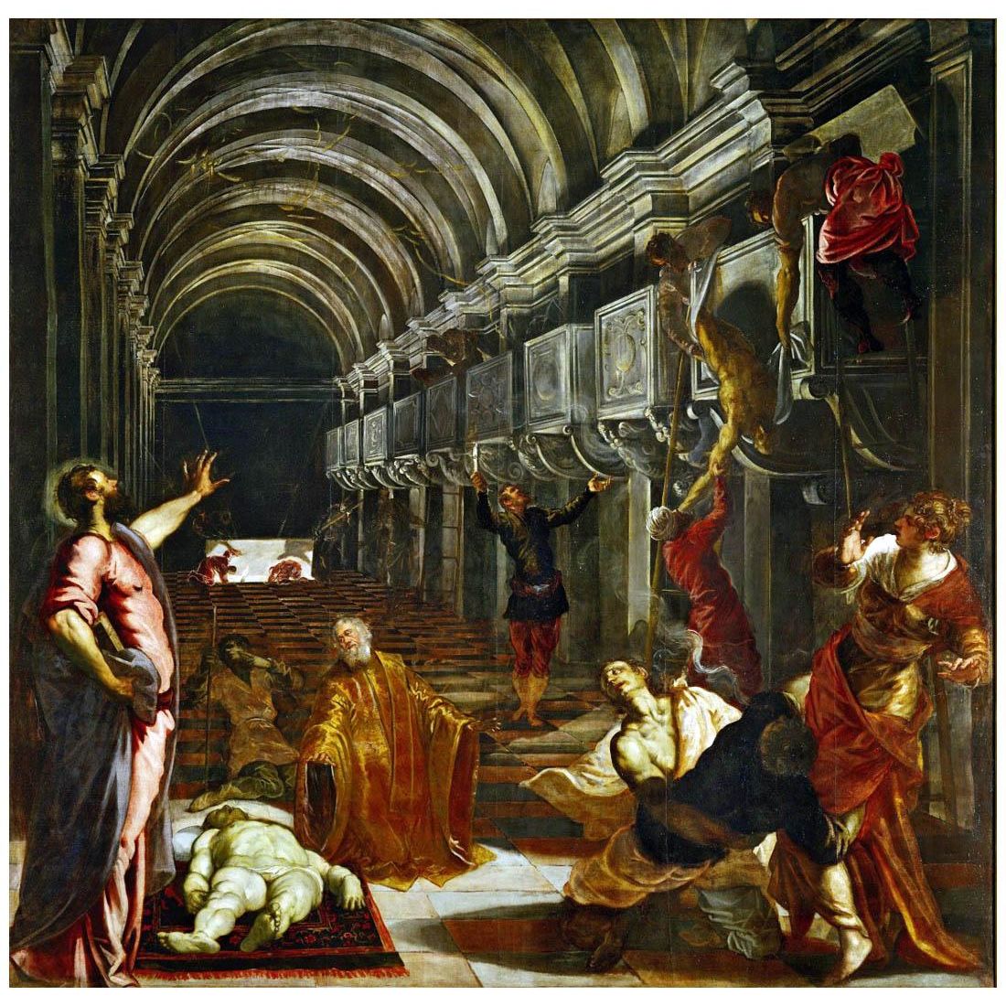 Tintoretto. Trovare il corpo di San Marco. 1562. Brera, Milano