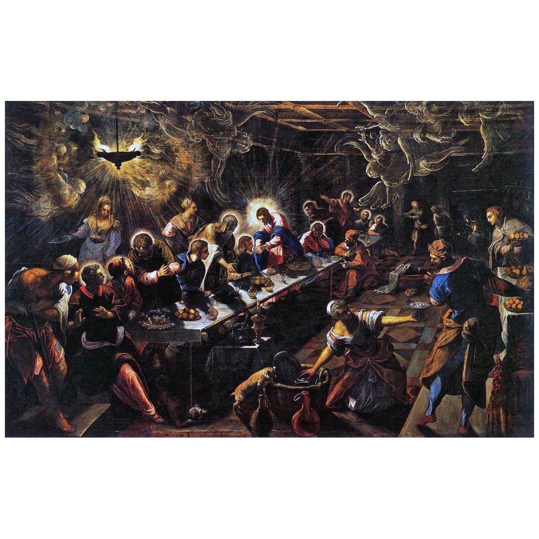 Tintoretto. L’Ultima cena. 1592-1594. San Giorgio Maggiore, Venezia
