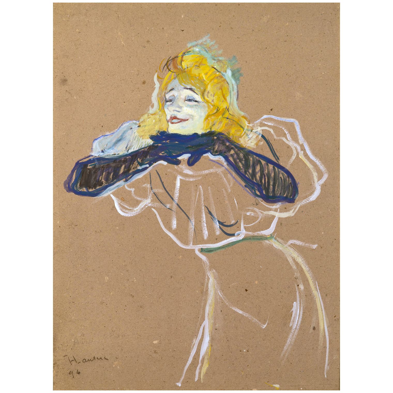 Henri de Toulouse-Lautrec. Yvette Guilbert. 1894. Pushkin Museum