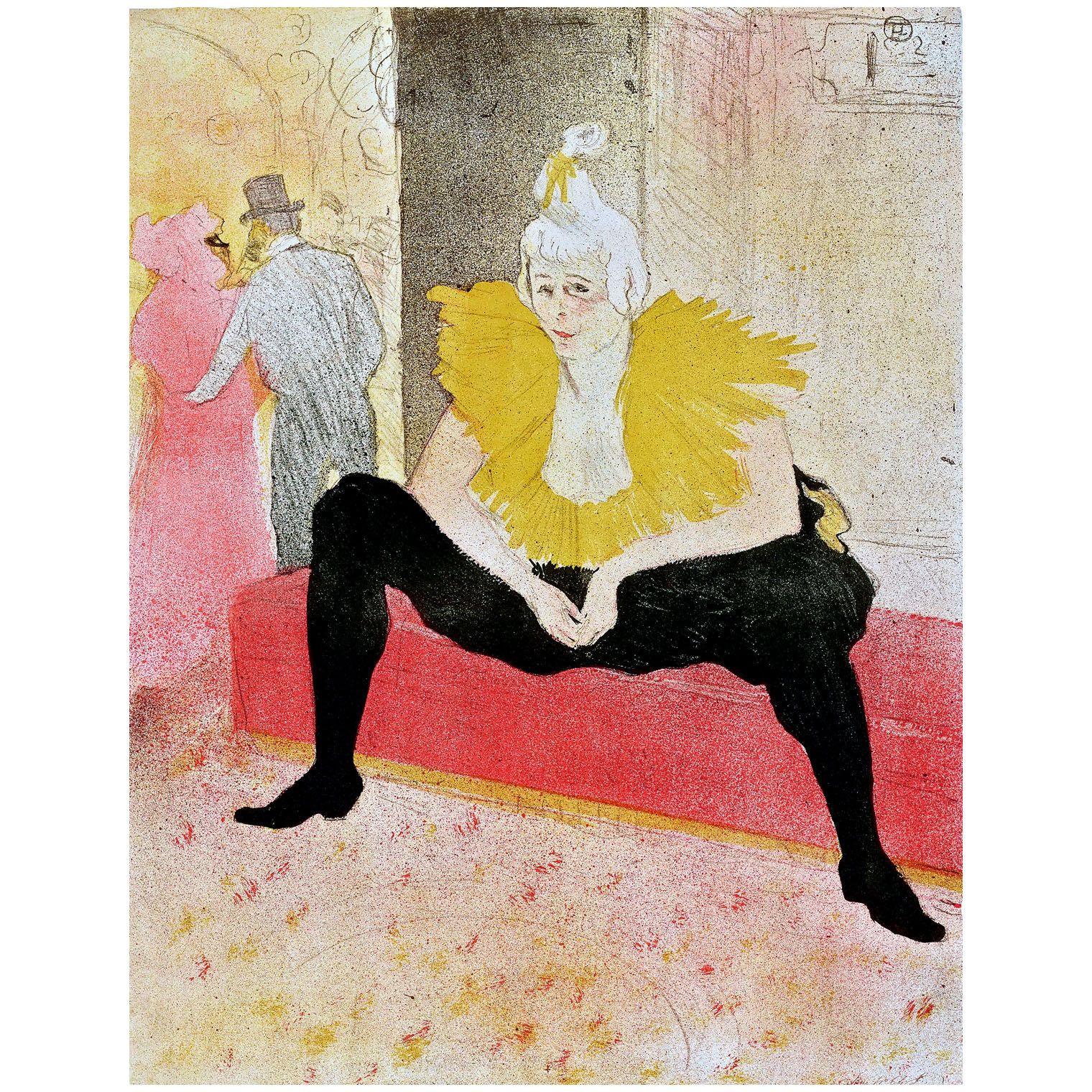 Henri de Toulouse-Lautrec. La clownesse assise. 1896. Musée Toulouse-Lautrec