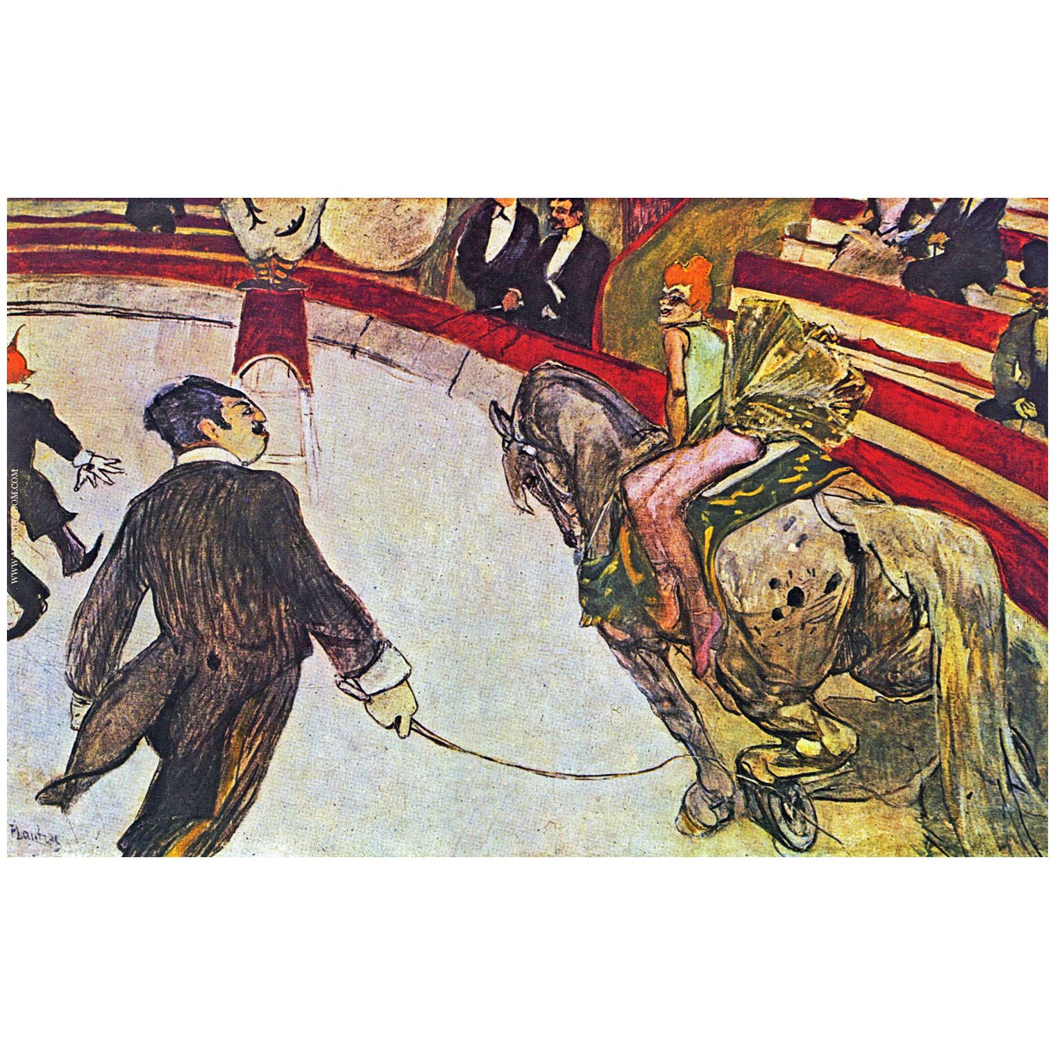 Henri de Toulouse-Lautrec. Equestrienne at the Cirque Fernando. 1888. Art Institute Chicago