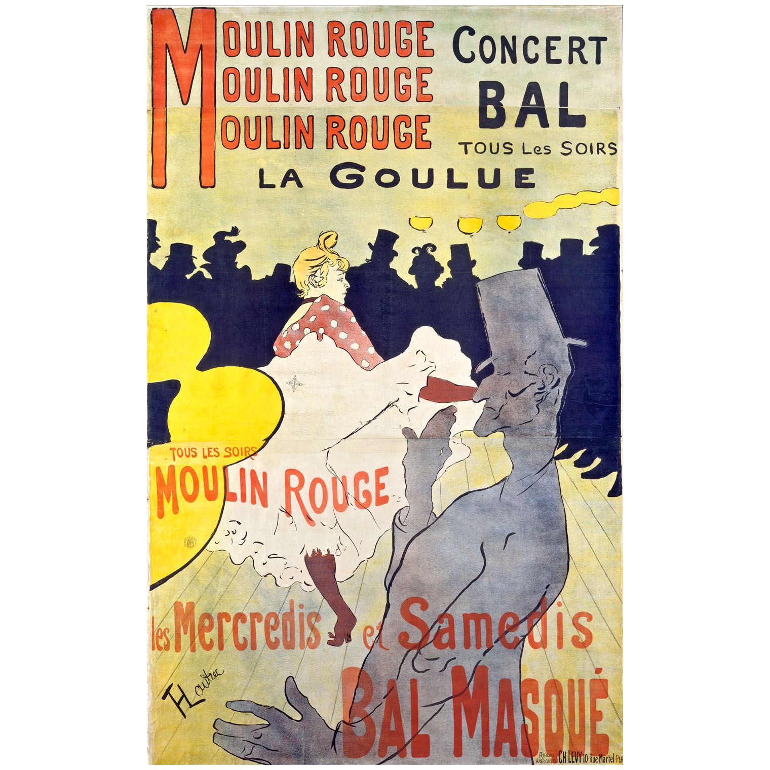 Henri de Toulouse-Lautrec. Moulin Rouge: La Goulue. 1891. Metropolitan Museum NY