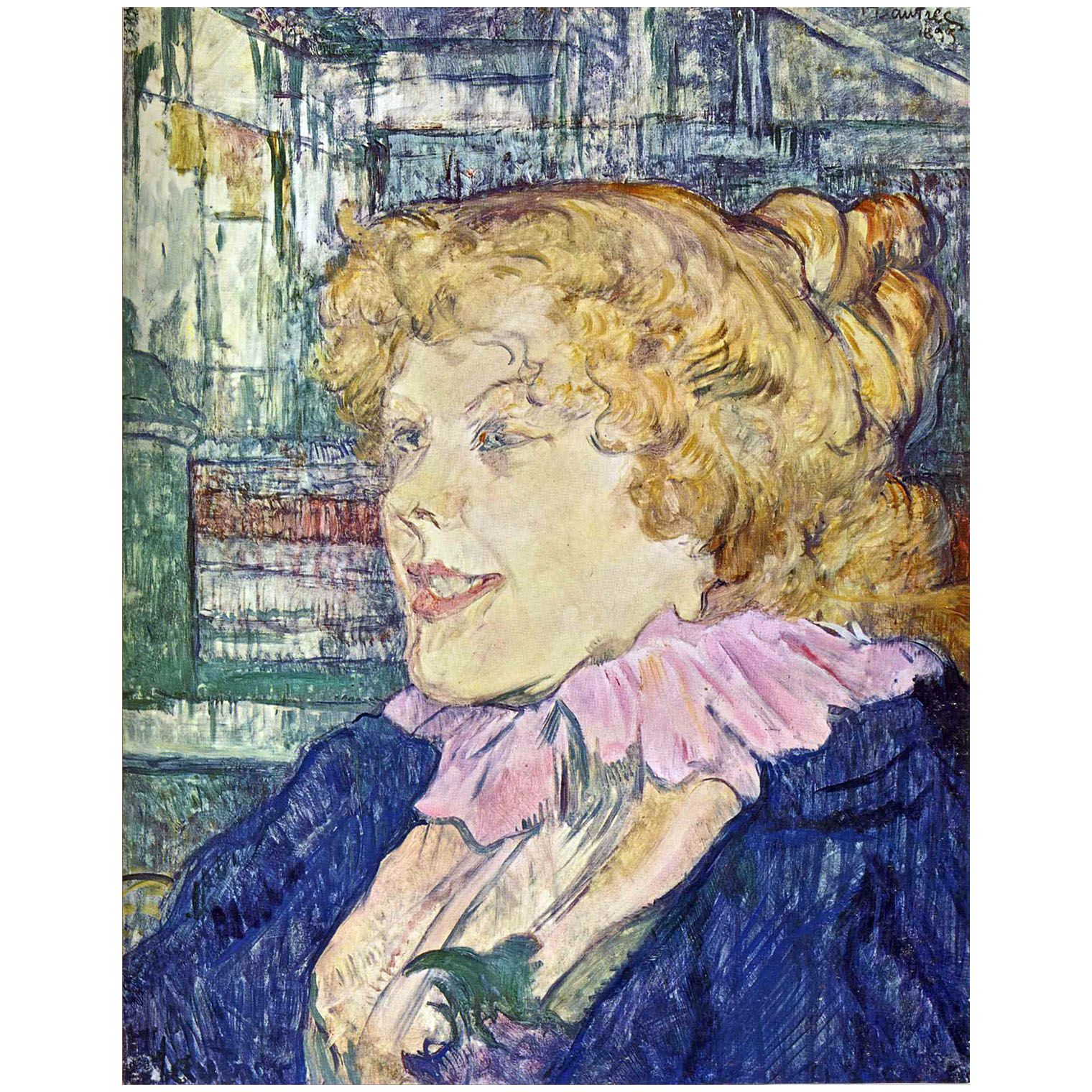Henri de Toulouse-Lautrec. Portrait de Miss Dolly, star de Le Havre. 1899. Musee Toulouse-Lautrec