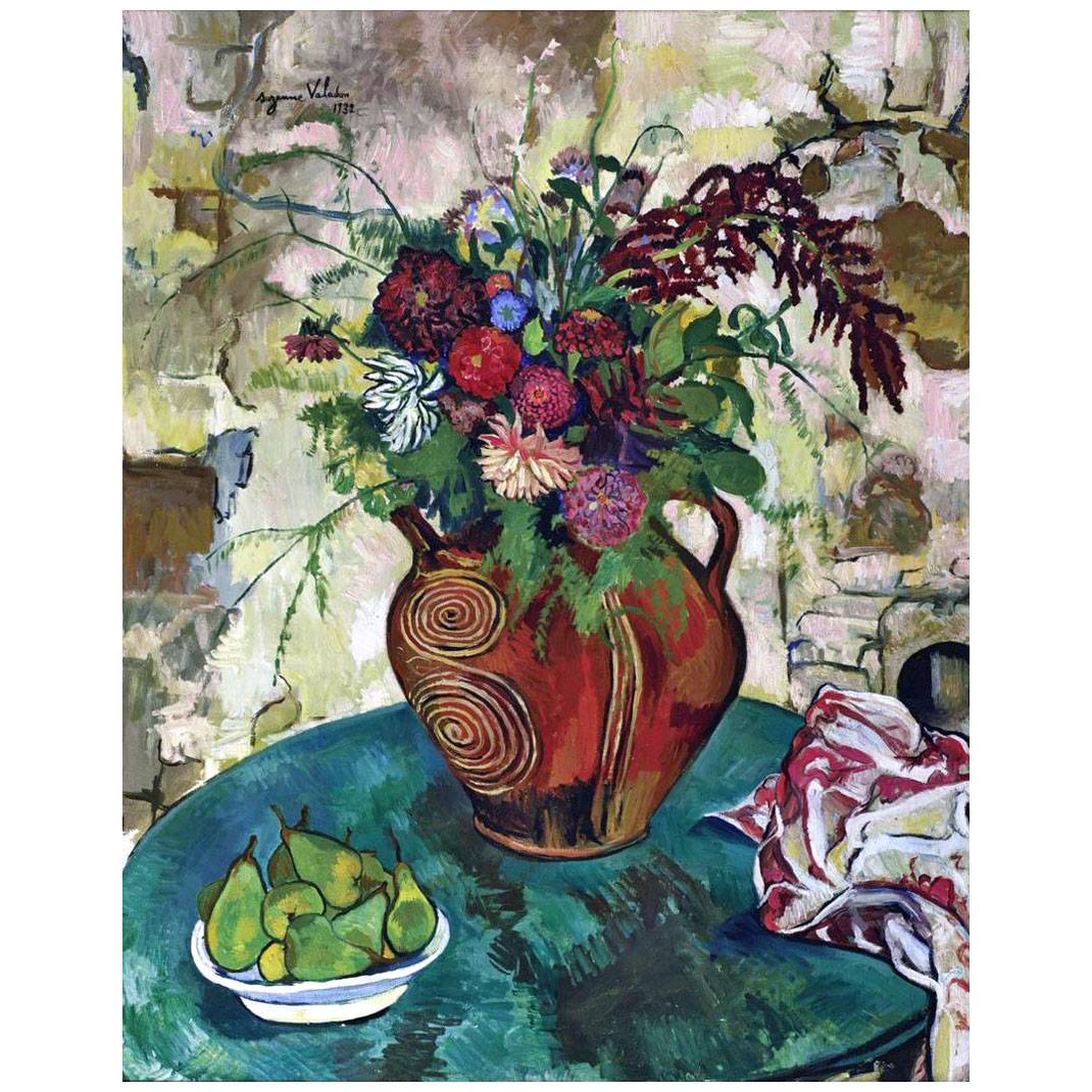Suzanne Valadon. Nature morte aux fleurs et fruits. 1932