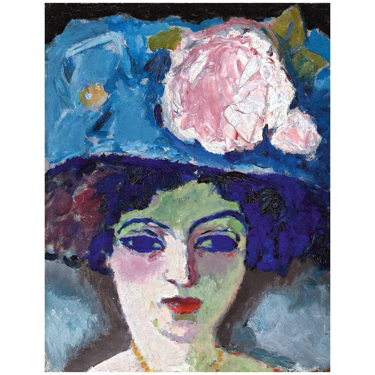 Kees van Dongen. Femme au chapeau fleuri. 1905. Private collection