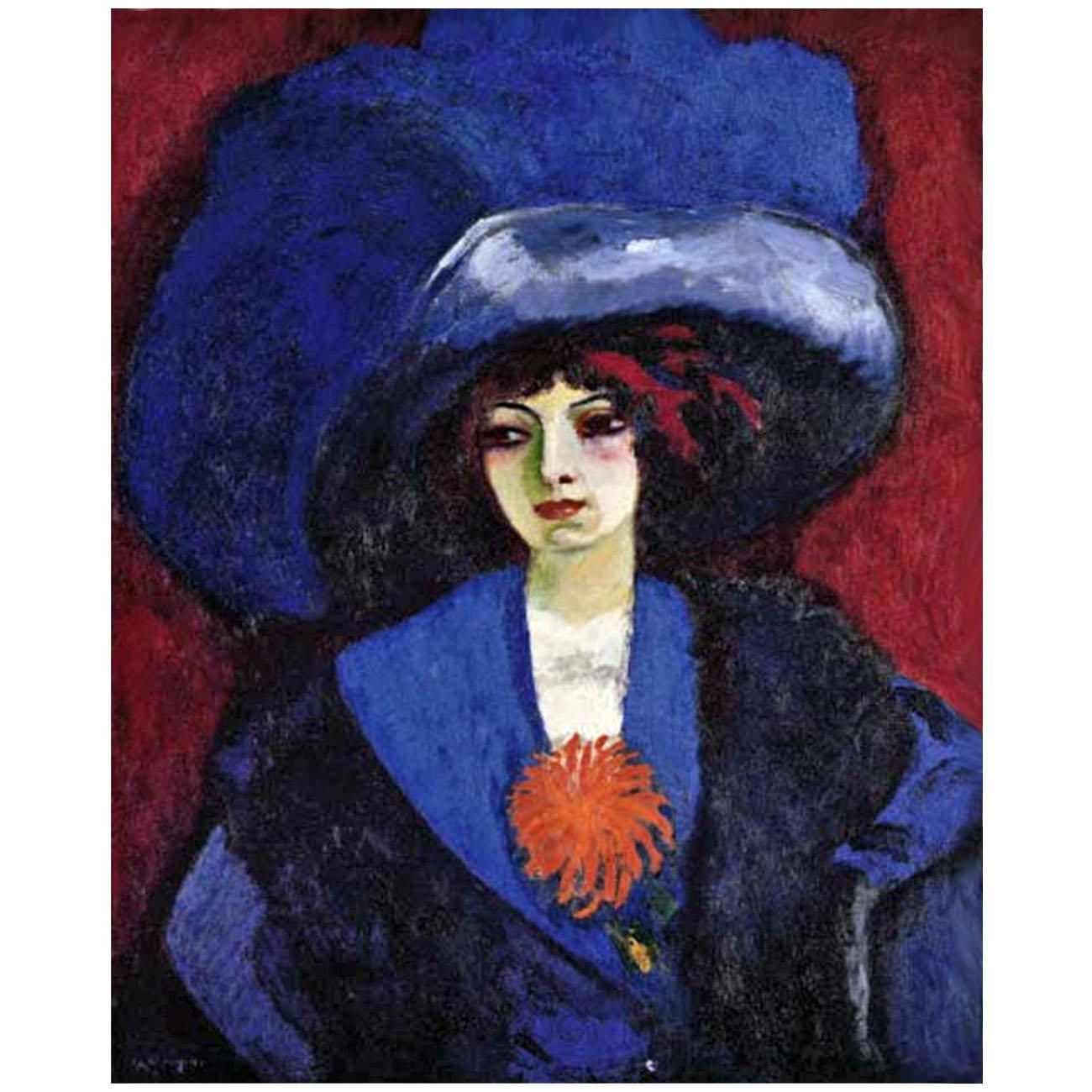 Kees van Dongen. Le chapeau bleu. 1912. Private collection