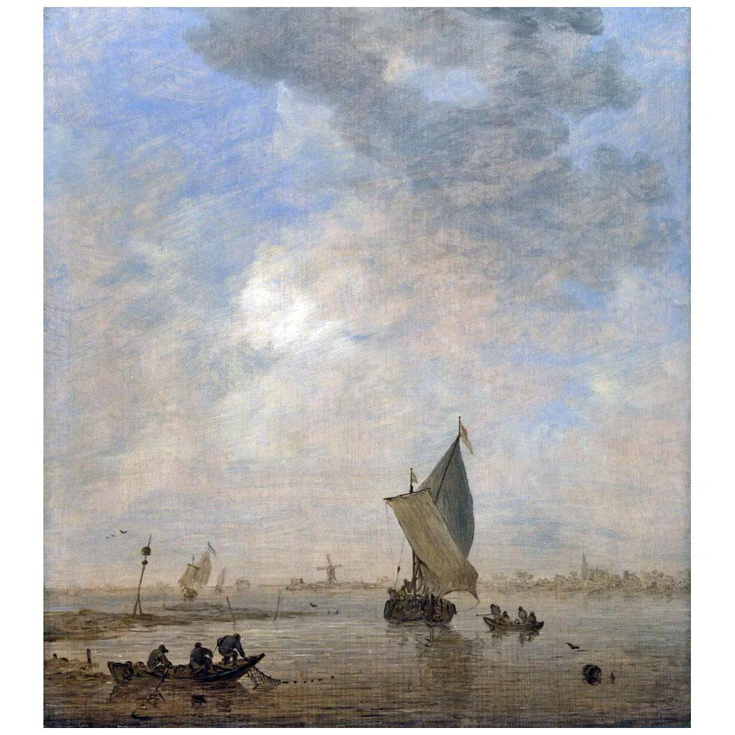 Jan van Goyen. Fishermen. 1645. National Gallery, London