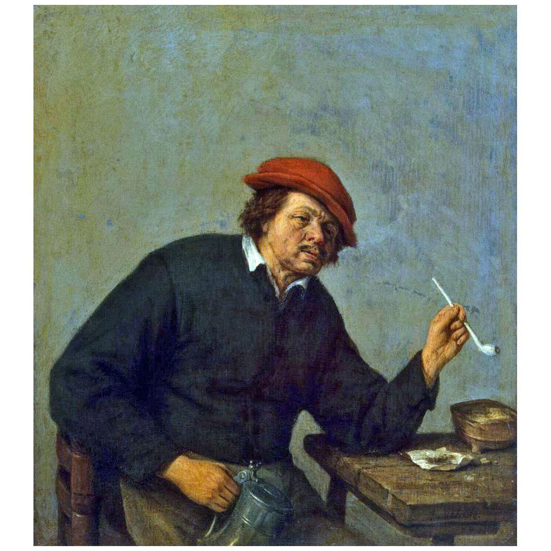Adriaen van Ostade. Smoker. 1655. Hermitage Museum