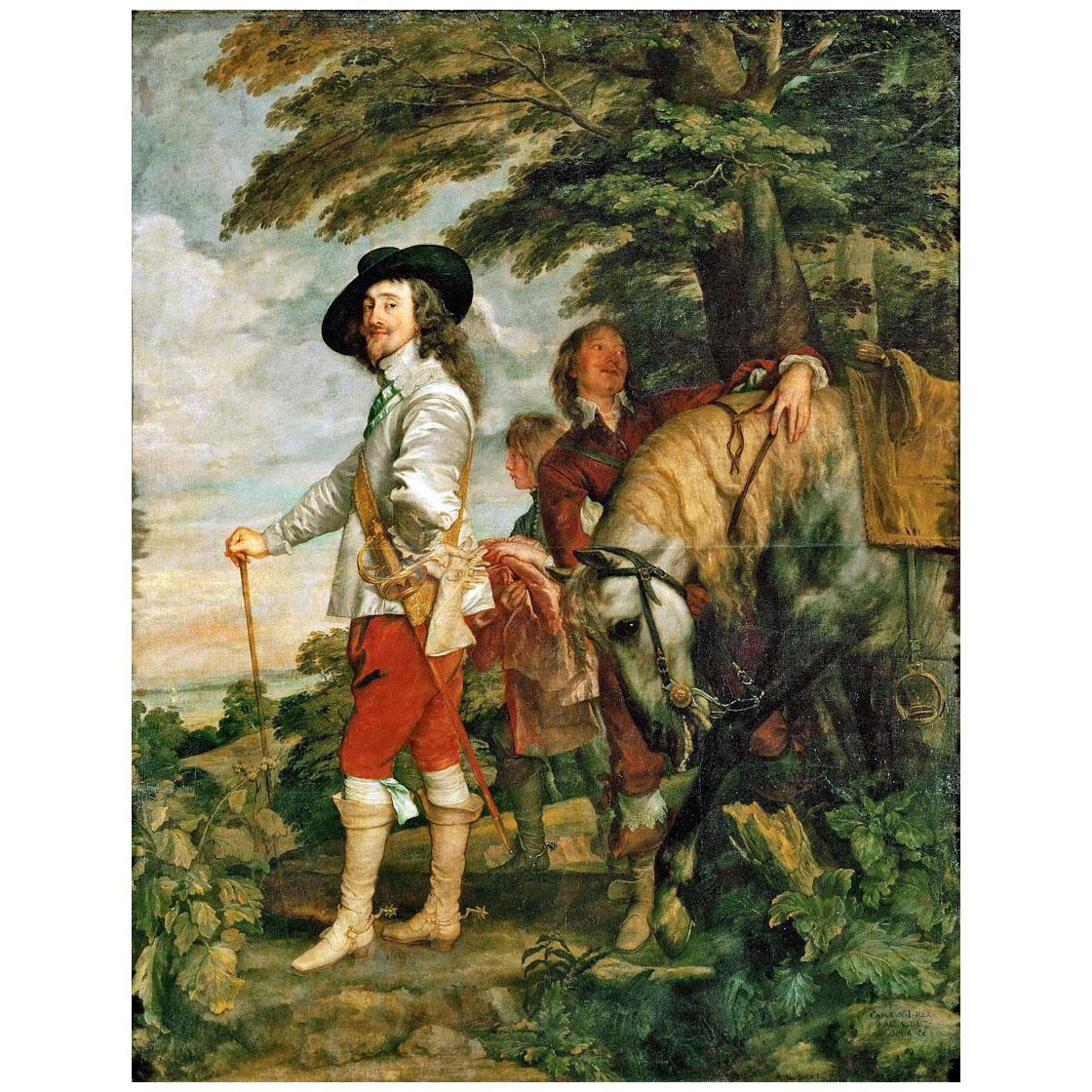 Anthony van Dyck. Charles I at the Hunt. 1635. Louvre Paris