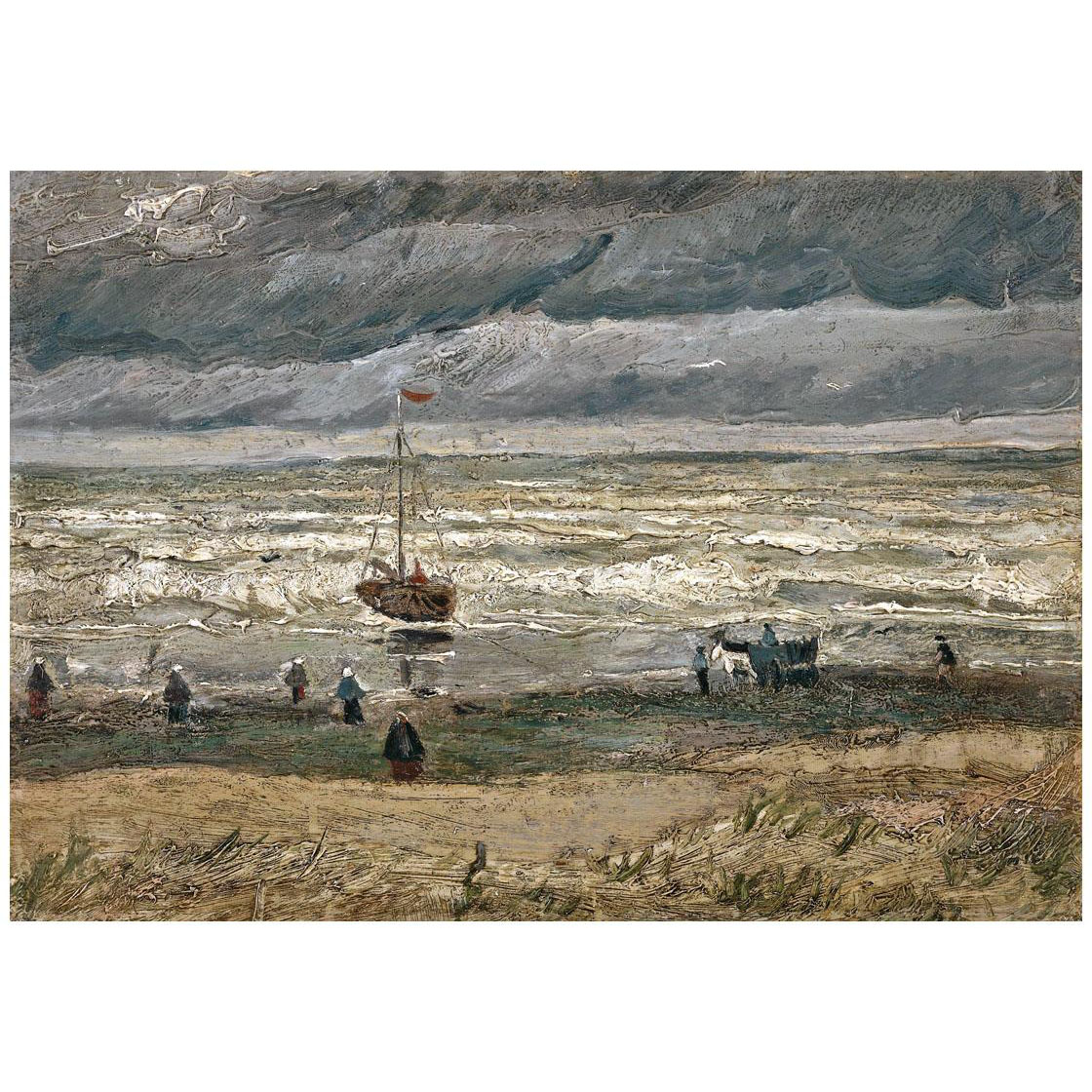 Vincent van Gogh. Scheveningen Beach. 1882. Van Gogh Museum Amsterdam