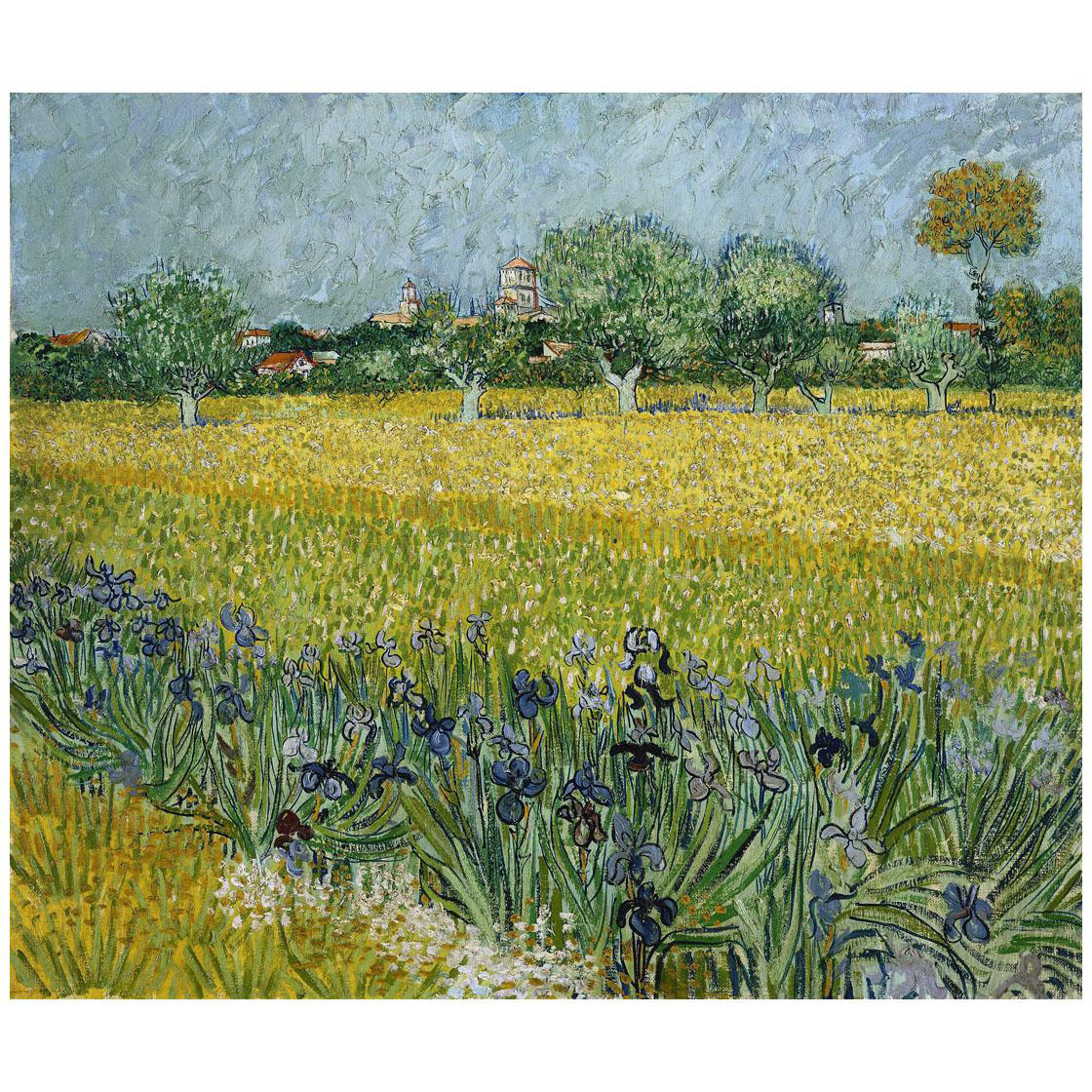Vincent van Gogh. Field with flowers near Arles. 1888. Van Gogh Museum Amsterdam