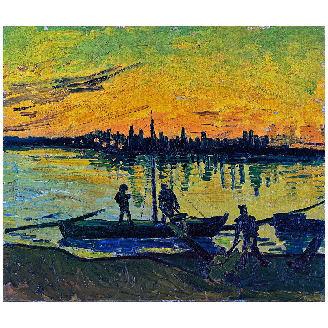 Vincent van Gogh. Coal Barges. 1888. Thyssen-Bornemisza Museum Madrid