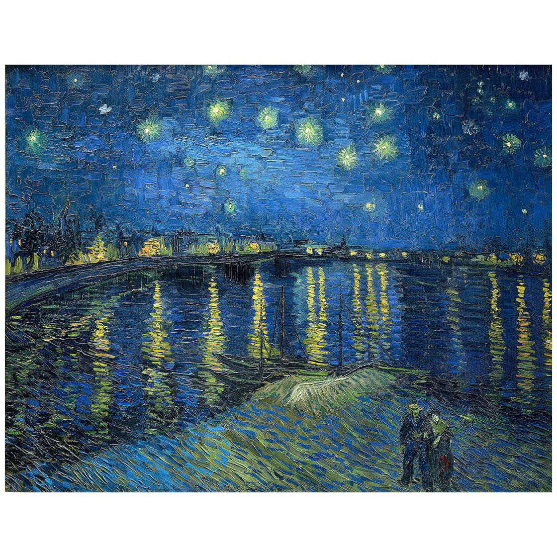 Vincent van Gogh. Starry Night over the Rhone. 1888. Musee d’Orsay Paris