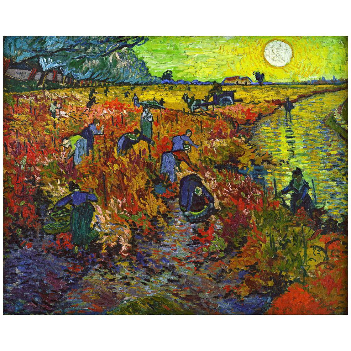 Vincent van Gogh. Red Vineyard in Arles. 1888. Pushkin Museum Moscow