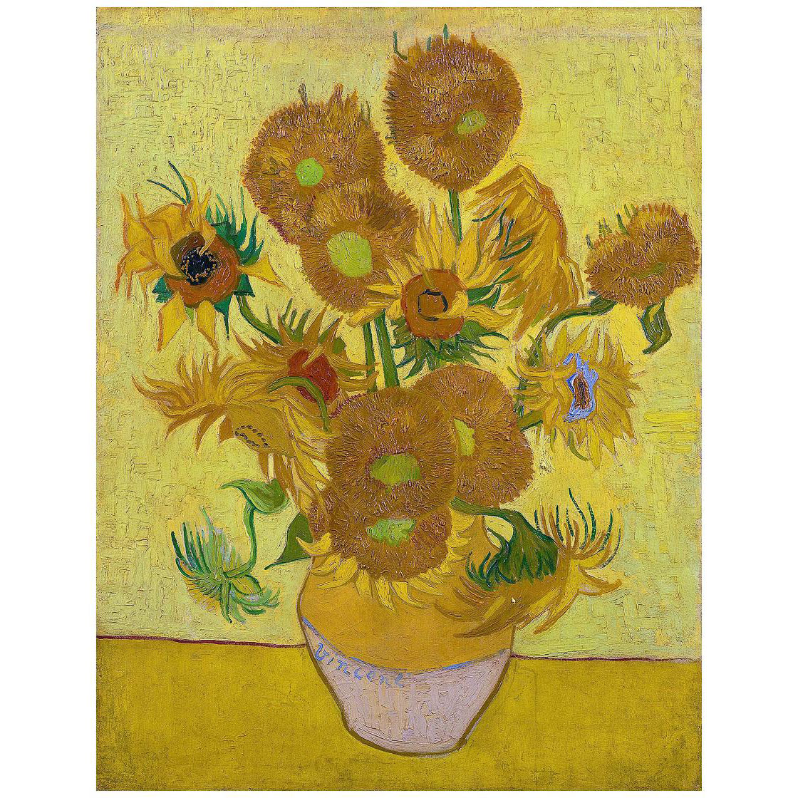 Vincent van Gogh. Sunflowers. 1889. Van Gogh Museum Amsterdam