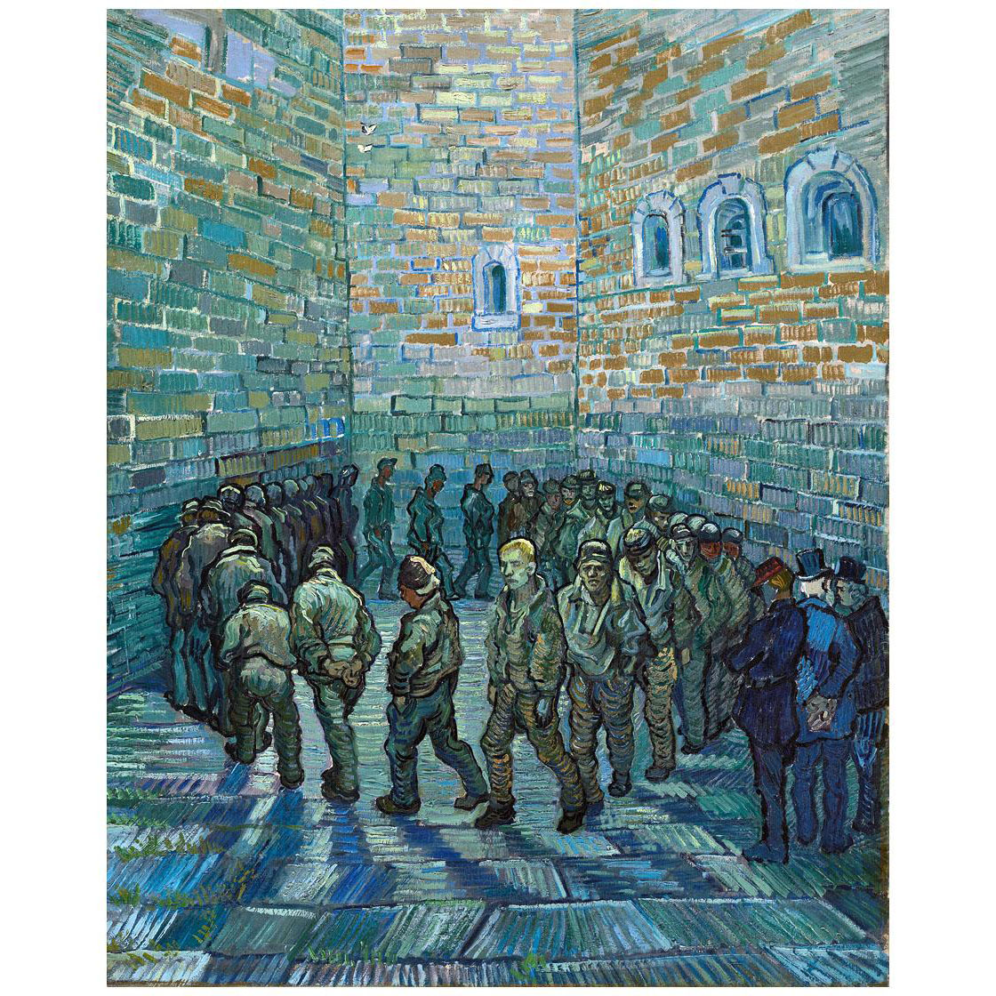 Vincent van Gogh. Prisoners Round. 1890. Pushkin Museum Moscow