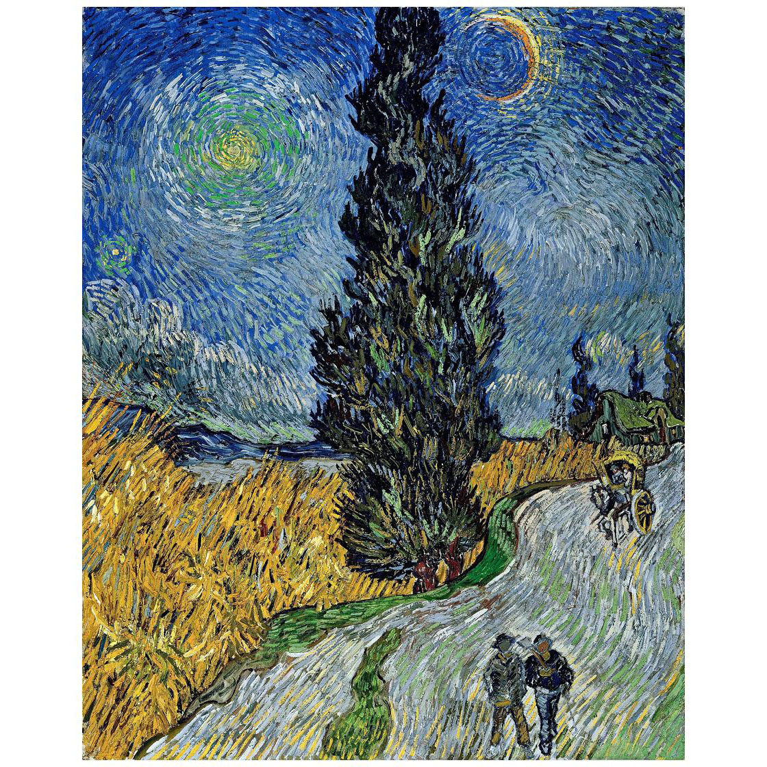 Vincent van Gogh. Road with Cypress. 1890. Van Gogh Museum Amsterdam